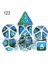 NO.123 Tarzı Dados Rpg Zar Masası Oyunları Satış Promosyonu Çokyüzlü Metal Zarlar Çinko Alaşımlı Sayısal Dnd Zar 7 Set D4 D6 D8 D10 D12 D20 (Yurt Dışından) 1