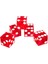 R Stili 2021 Yüksek Dereceli Akrilik Şeffaf Zar D Casino Zar, Jilet Kenarlı (Yurt Dışından) 1