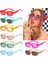 C15 Stili Küçük Çerçeve Güneş Gözlüğü Kadın Moda Oval Güneş Gözlükleri Erkekler Vintage Yeşil Kırmızı Gözlük Bayanlar Seyahat Tarzı Shades UV400 Gözlük (Yurt Dışından) 3
