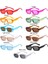 C15 Stili Küçük Çerçeve Güneş Gözlüğü Kadın Moda Oval Güneş Gözlükleri Erkekler Vintage Yeşil Kırmızı Gözlük Bayanlar Seyahat Tarzı Shades UV400 Gözlük (Yurt Dışından) 5