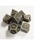 No.39 Tarzı Dnd Oyunu, Masa Üstü Rpg, Zindanlar ve Ejderhalar, Matematik Öğretimi, 7 Için Emaye Katı Metal ile Çokyüzlü Metal Zar Seti Çinko Alaşım (Yurt Dışından) 2