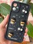 Samsung Galaxy A06 Uyumlu Kamera Korumalı Coffee Kurabiye Figürlü Siyah Yumuşak Silikon Kapak 1