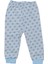 Erkek Bebek Mavi Yıldız Baskılı Çıtçıtlı Pijama Takımı - 1014716 4