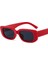 Stili Temizle Kırmızı Hm Dikdörtgen Güneş Gözlüğü Unisex Vintage Polarize Seyahat Bisiklet Güneş Gözlükleri Shades Kadın Gözlük Plaj Uv Koruma Gözlük (Yurt Dışından) 1
