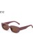 C12 Stili Küçük Çerçeve Güneş Gözlüğü Kadın Moda Oval Güneş Gözlükleri Erkekler Vintage Yeşil Kırmızı Gözlük Bayanlar Seyahat Tarzı Shades UV400 Gözlük (Yurt Dışından) 1