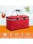Siyah Stil Portable Foldable Desigamping Basket Waterproof Large Capacity Fresh Preservation Insulated Storage Organizer Handbag (Yurt Dışından) 4