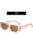C8 Stili Dörtgen Güneş Gözlüğü Kadın Lüks Seyahat Küçük Dikdörtgen Güneş Gözlükleri Kadın Moda Retro Lunette De Soleil Femme (Yurt Dışından) 1