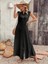 Fh Fashionhere Kadın Kısa Kollu Önden Düğmeli Paçaya Doğru Geniş Cepli Uzun Bürümcük Tulum 1