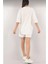 Fh Fashionhere Unisex Nakış Işlemeli Şort Takım - Beyaz 4