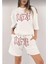 Fh Fashionhere Unisex Nakış Işlemeli Şort Takım - Beyaz 5