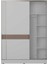 Milano Sürgülü Gardırop - Vizon/zebra 160X223X60 cm 4