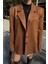 Süet Blazer Ceket 3 Düğme - Taba 2