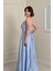 Bebe Mavisi Biyeli Saten Abiye 7400 3