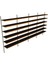 6 Katlı 4'lü Market Rafı - Duvara Monte, Ekonomik Market Rafı - 30x75 cm-Sarı 1