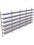 6 Katlı 4'lü Market Rafı - Duvara Monte, Ekonomik Market Rafı - 30x75 cm-Sarı 4