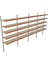 6 Katlı 4'lü Market Rafı - Duvara Monte, Ekonomik Market Rafı - 30x75 cm-Sarı 7