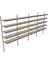 6 Katlı 4'lü Market Rafı - Duvara Monte, Ekonomik Market Rafı - 30x75 cm-Sarı 9