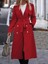 Fh Fashionhere Kadın Uzun Kollu Yakalı Önden Düğmeli Beli Kuşaklı Midi Gabardin Trençkot 1
