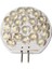 Ampül 12V, Led, T30, G4, Cool White - 21 Leds, 40X30X8,2MM 1