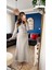 Fh Fashionhere Kadın Uzun Kollu Önden Düğmeli Bluz ve Yüksek Bel A Kesim Uzun Etek Şardonlu Kaşkorse Ikili Takım 1