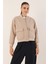0688 Çift Cepli Bomber Ceket - Bej 4