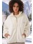 Fh Fashionhere 5194 Peluş Mont Ceket - Ekru 3