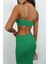 Fh Fashionhere Crop Büstiyer Yırtmaçlı Etek Takım 4