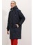 Fh Fashionhere 5138 Kapitone Uzun Şişme Mont - Lacivert 2