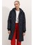 Fh Fashionhere 5138 Kapitone Uzun Şişme Mont - Lacivert 5