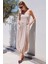 Fh Fashionhere 2492 Askılı Örme Salopet Elbise - Bej 2