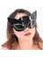 Siyah Renk Siyah Camlı Kedi Şekilli Parti Gözlüğü 20X11 cm - 1OL5877-7282 1
