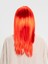 Kırmızı Renk Uzun Düz Parti Peruğu - 1OL2932-8804 2