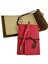 Özel Ahşap Kutulu Kırmızı Deri Defter ve Kalem Set - 1OL2314-8847 2