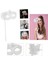 Beyaz Işıltılı Tutmalı Fotoğraf Çekimi Maskesi 18X29 cm - 1OL4023-4713 1