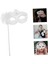 Beyaz Işıltılı Tutmalı Fotoğraf Çekimi Maskesi 18X29 cm - 1OL4023-4713 5