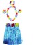 Luau Aloha Hawaii Partisi Etek Taç ve Bileklik Seti Mavi (4767) - 1OL5986-6412 1