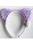 Kenarları Dantelli Mor Pullu Payetli LED Işıklı Kedi Kulak Taç 17X19 cm (4767) - 1OL8750-5948 2