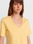 31840 V Yaka Kısa Kollu T-Shirt-Sarı 3
