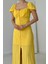 Fh Fashionhere Sarı Prenses Yaka Elbise 3