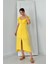 Fh Fashionhere Sarı Prenses Yaka Elbise 4