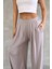 Fh Fashionhere Osy Modal Yumuşak Dokulu Kumaş Boru Paça Salaş Eşofman - Bej 2