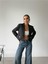 Fh Fashionhere Arkası Inci Düğme Detaylı Crop Ceket - Siyah 3