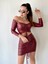 Fh Fashionhere Kadın Büzgülü Deri Etek Takım Fırsat Ürün 4