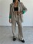 Fh Fashionhere Ottoman Çizgili Ceket-Pantolon Tk - Bej 2