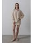 Fh Fashionhere Tek Cep Çizgili Gömlek - Bej-Taba 1