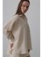 Fh Fashionhere Tek Cep Çizgili Gömlek - Bej-Taba 3
