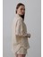 Fh Fashionhere Tek Cep Çizgili Gömlek - Bej-Taba 4