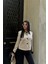 Fh Fashionhere Süet Crop Ceket Cep Detaylı - Taş 5