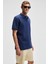 Laporte Erkek Dokulu Kumaşlı Slim Fit Lacivert Polo Yaka T-Shirt 4