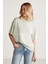 Jemmy Kadın Basic Süprem Dokuma Relaxed %100 Organik Pamuk Mint Yeşil T-shirt 3